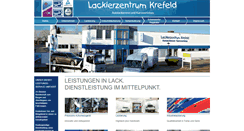 Desktop Screenshot of lackierzentrum-krefeld.de