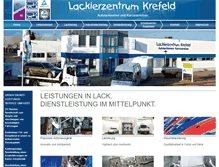 Tablet Screenshot of lackierzentrum-krefeld.de